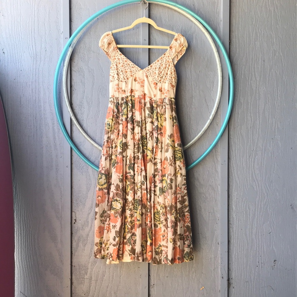 Free People Boho Floral Dress